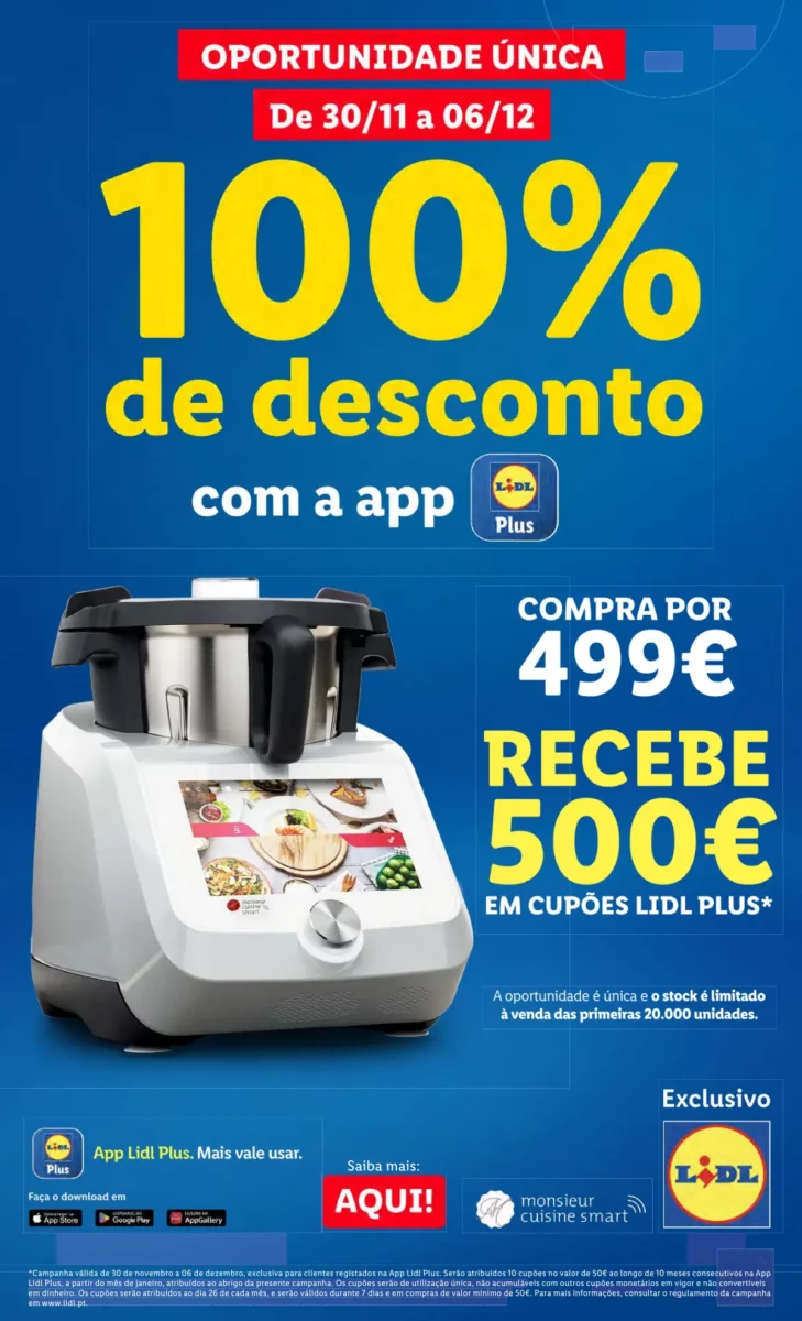 Antevis&atilde;o Folheto LiDL Promo&ccedil;&otilde;es (23 a 29 novembro)