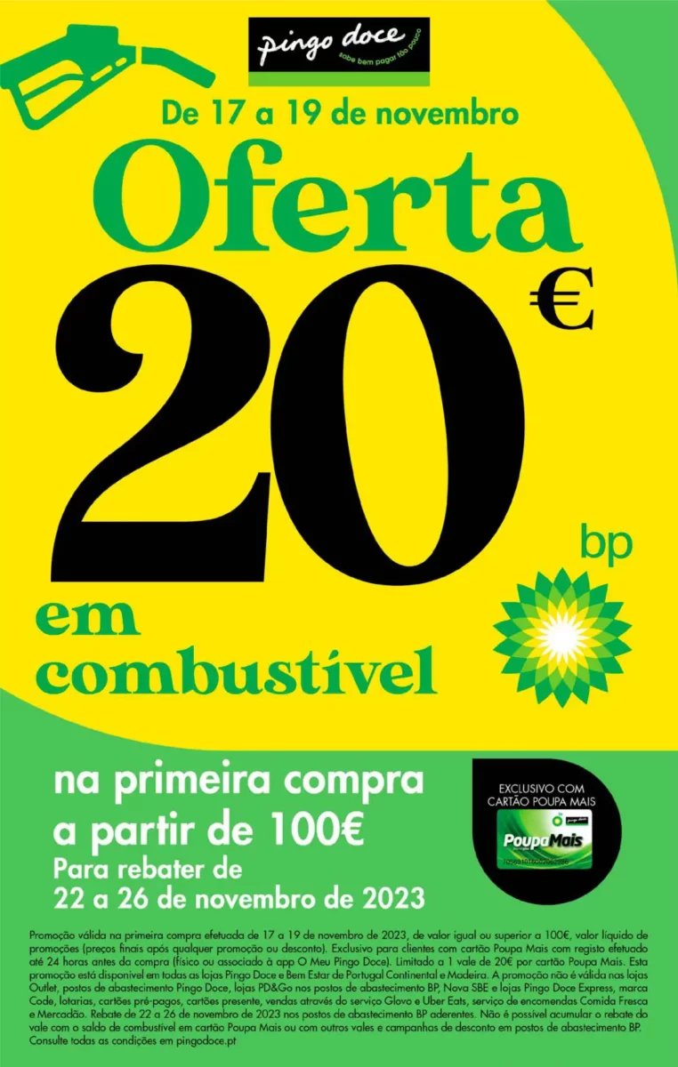 Antevis&atilde;o Folheto Pingo Doce fim-de-semana (17 a 20 novembro)