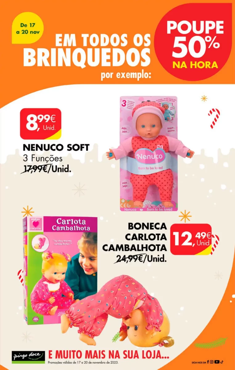 Antevis&atilde;o Folheto Pingo Doce fim-de-semana (17 a 20 novembro)