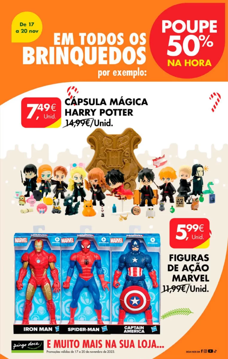 Antevis&atilde;o Folheto Pingo Doce fim-de-semana (17 a 20 novembro)