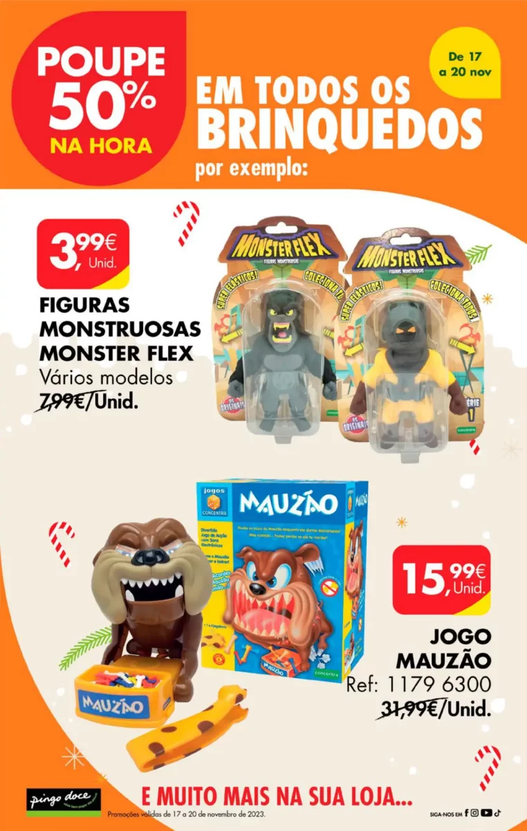 Antevis&atilde;o Folheto Pingo Doce fim-de-semana (17 a 20 novembro)