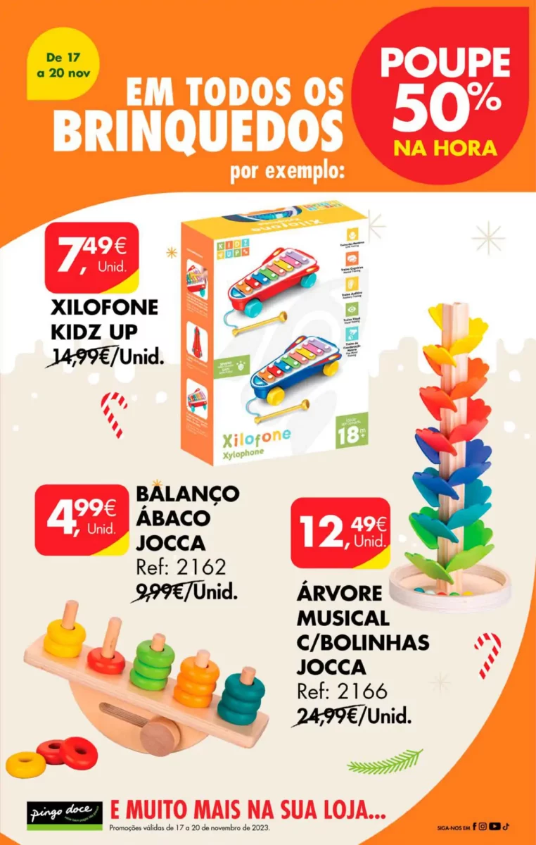 Antevis&atilde;o Folheto Pingo Doce fim-de-semana (17 a 20 novembro)