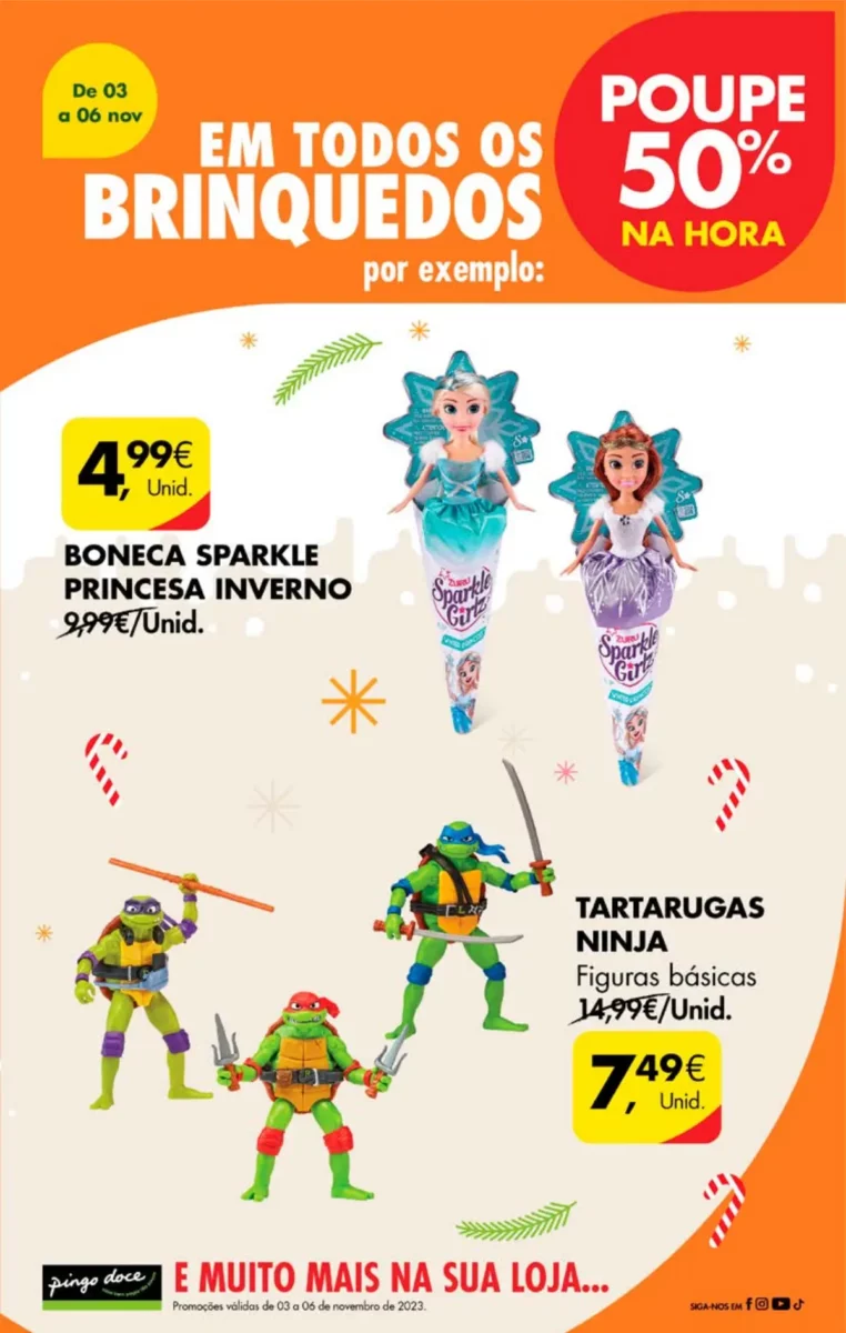 Antevis&atilde;o Folheto Pingo Doce fim-de-semana (3 a 6 novembro)