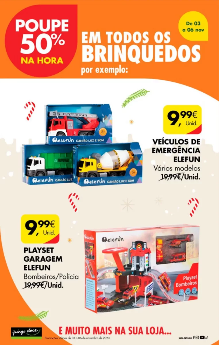 Antevis&atilde;o Folheto Pingo Doce fim-de-semana (3 a 6 novembro)