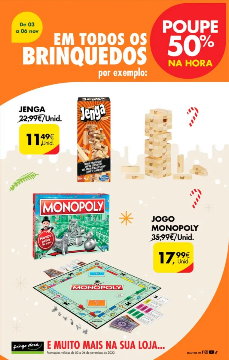 Antevis&atilde;o Folheto Pingo Doce fim-de-semana (3 a 6 novembro)