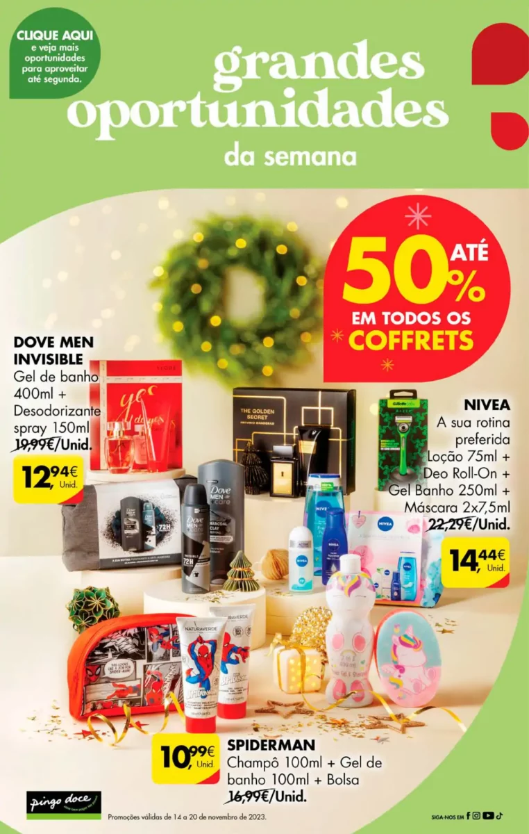 Antevis&atilde;o Folheto Pingo Doce fim-de-semana (17 a 20 novembro)