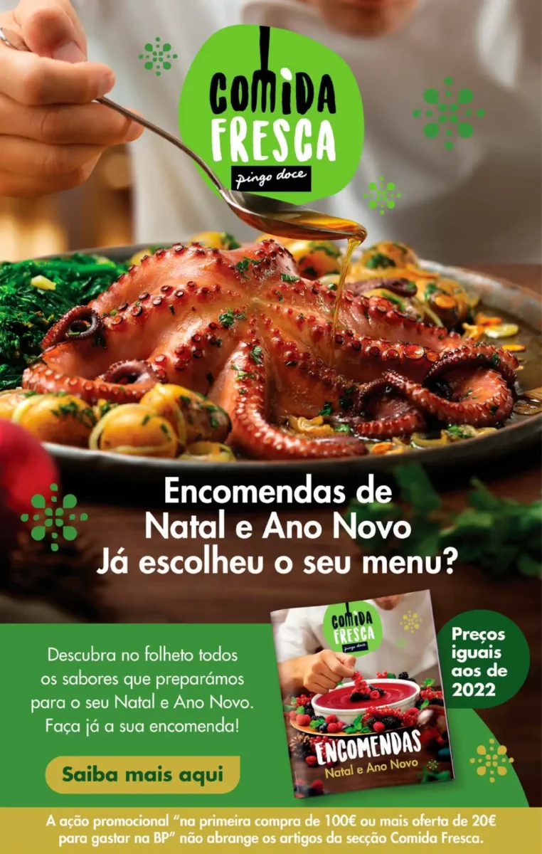 Antevis&atilde;o Folheto Pingo Doce fim-de-semana (24 a 27 novembro)