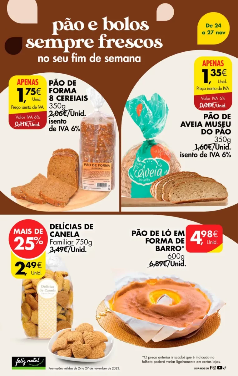 Antevis&atilde;o Folheto Pingo Doce fim-de-semana (24 a 27 novembro)