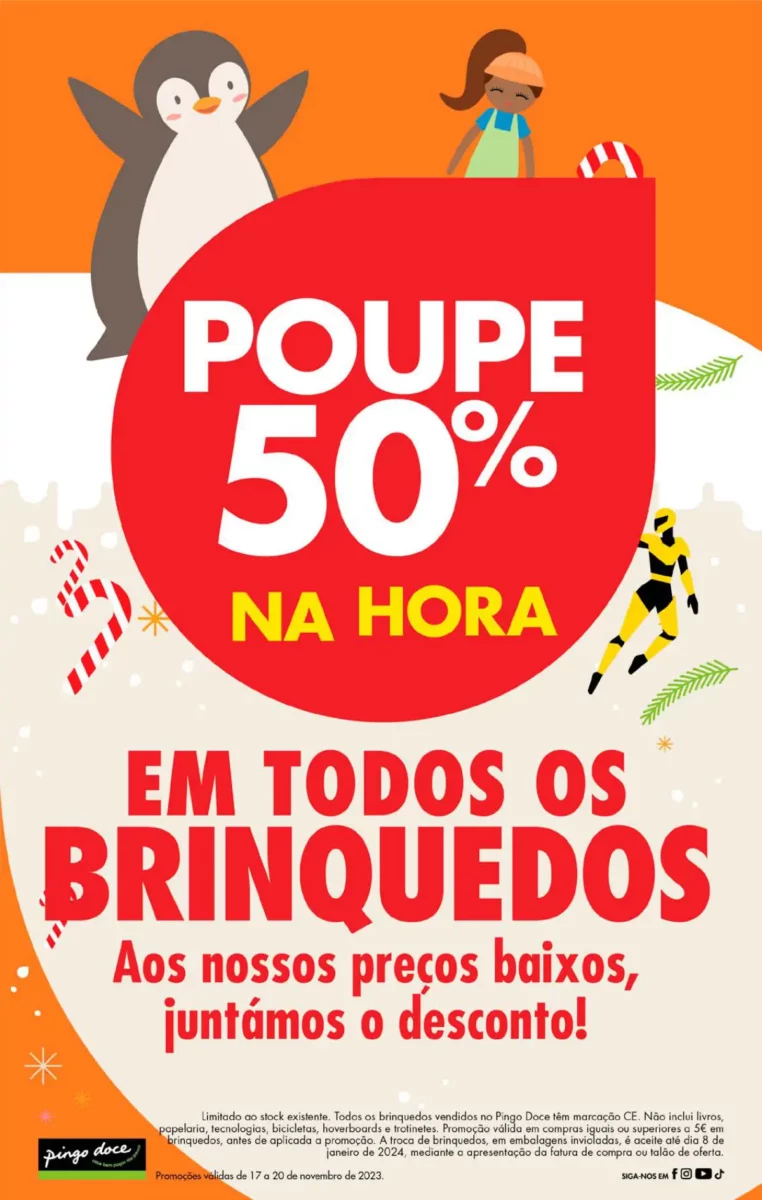 Antevis&atilde;o Folheto Pingo Doce fim-de-semana (17 a 20 novembro)