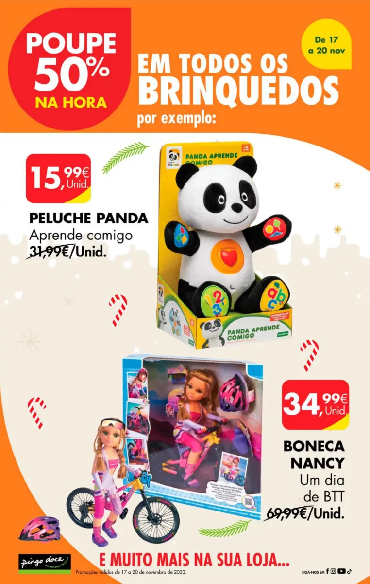 Antevis&atilde;o Folheto Pingo Doce fim-de-semana (17 a 20 novembro)