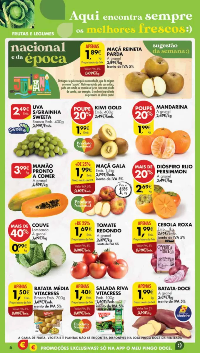 Antevis&atilde;o Folheto Pingo Doce Madeira (7 a 13 novembro)