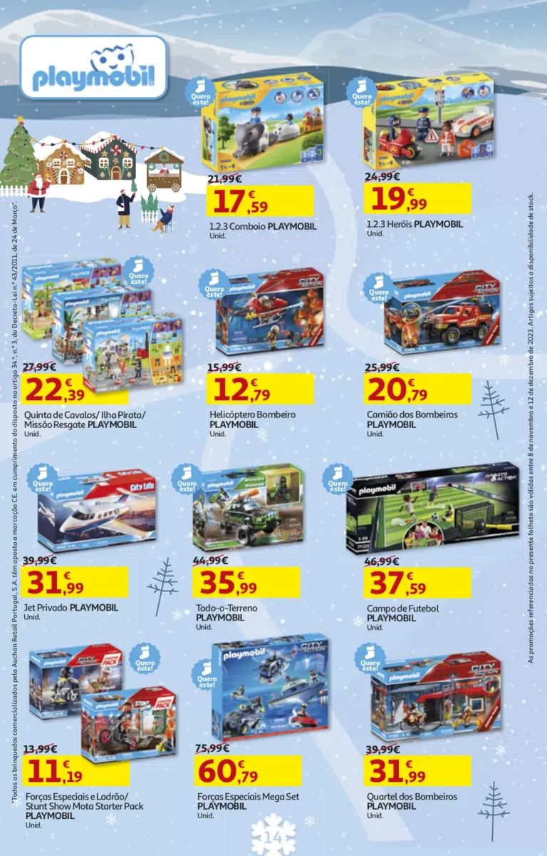 Folheto Auchan Brinquedos de Natal (2023)