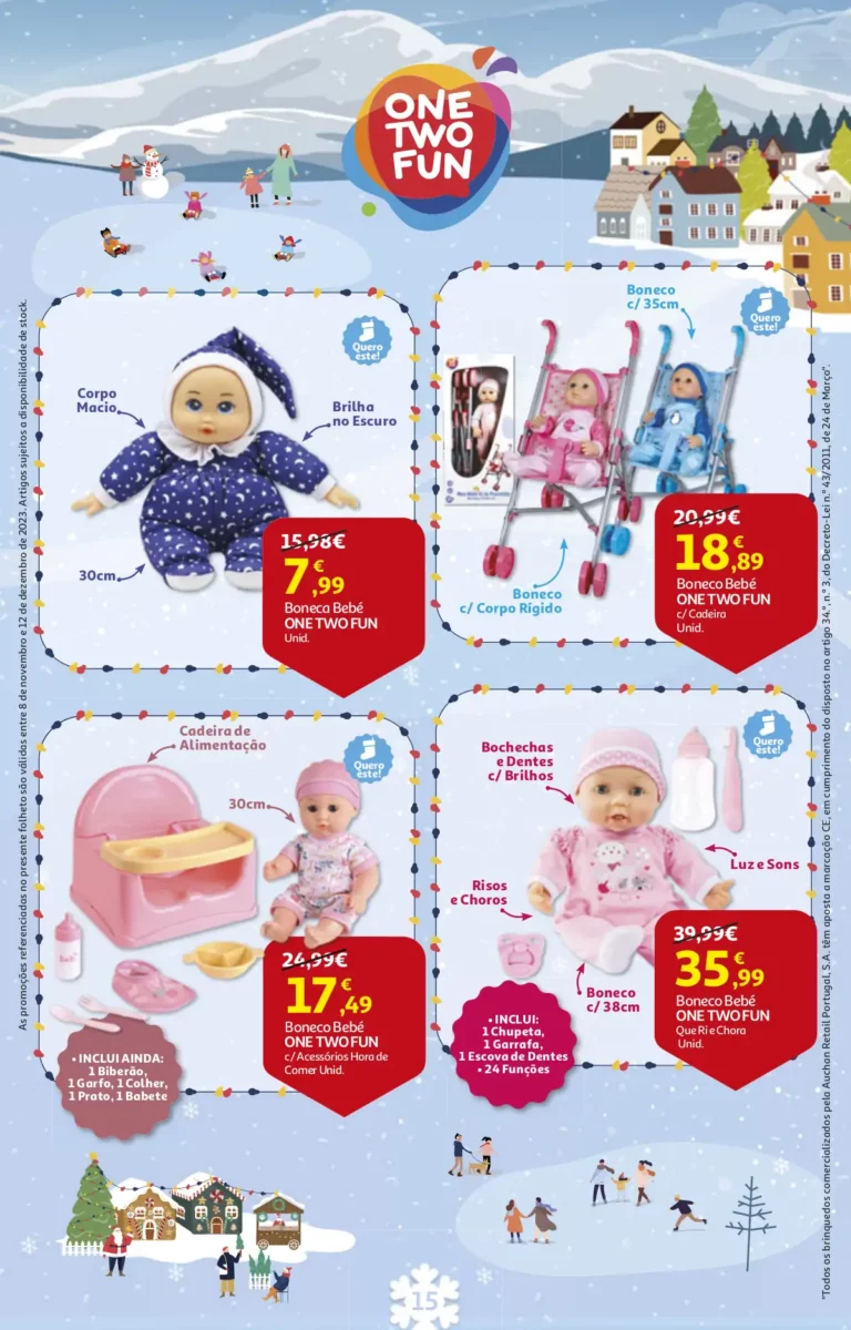 Folheto Auchan Brinquedos de Natal (2023)