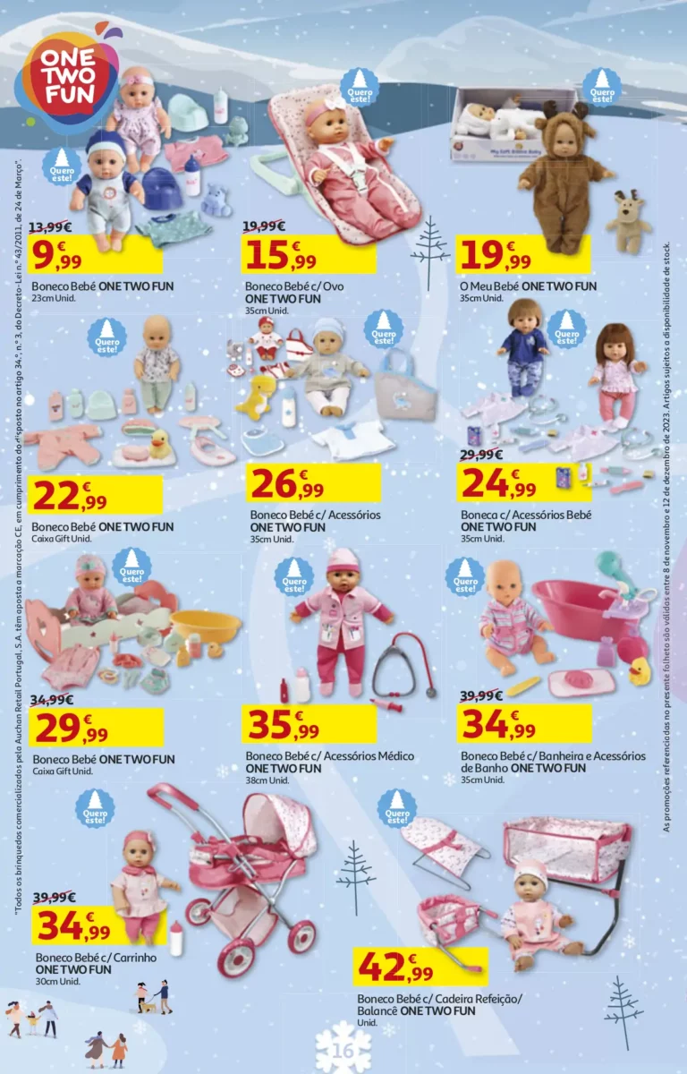 Folheto Auchan Brinquedos de Natal (2023)