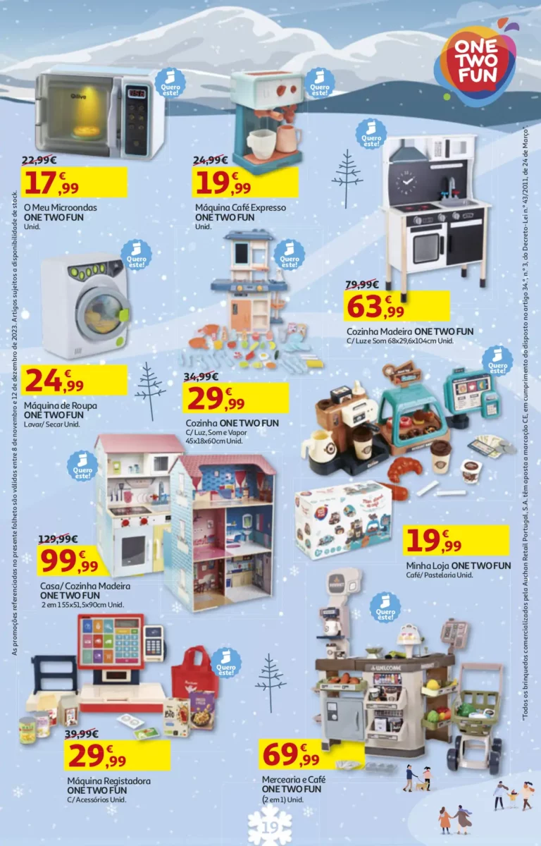 Folheto Auchan Brinquedos de Natal (2023)