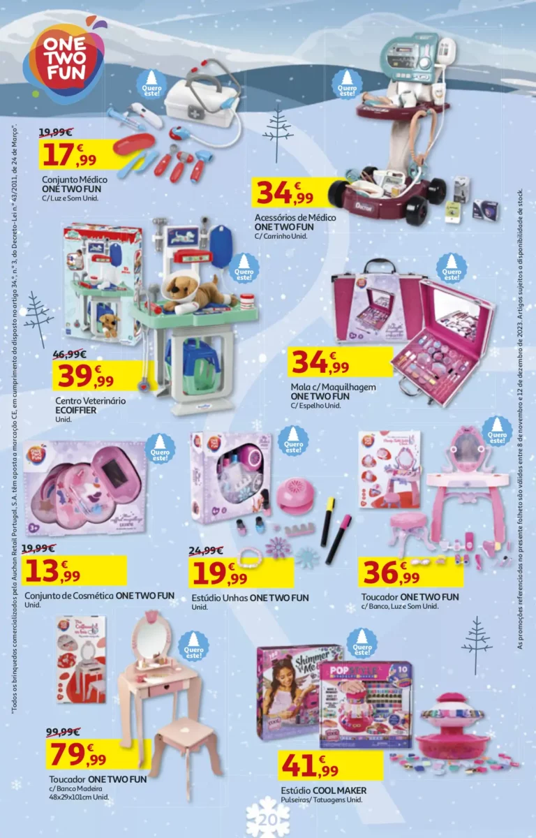 Folheto Auchan Brinquedos de Natal (2023)