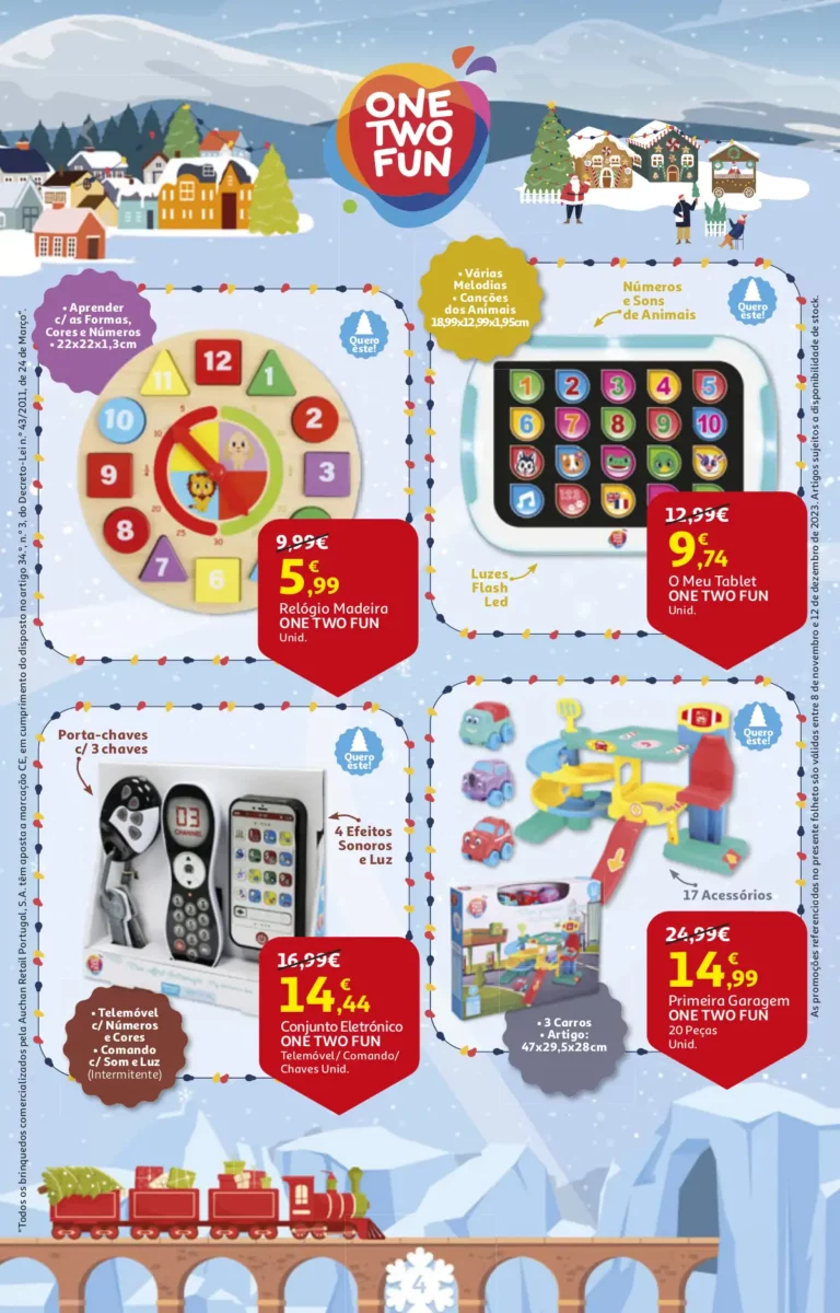 Folheto Auchan Brinquedos de Natal (2023)