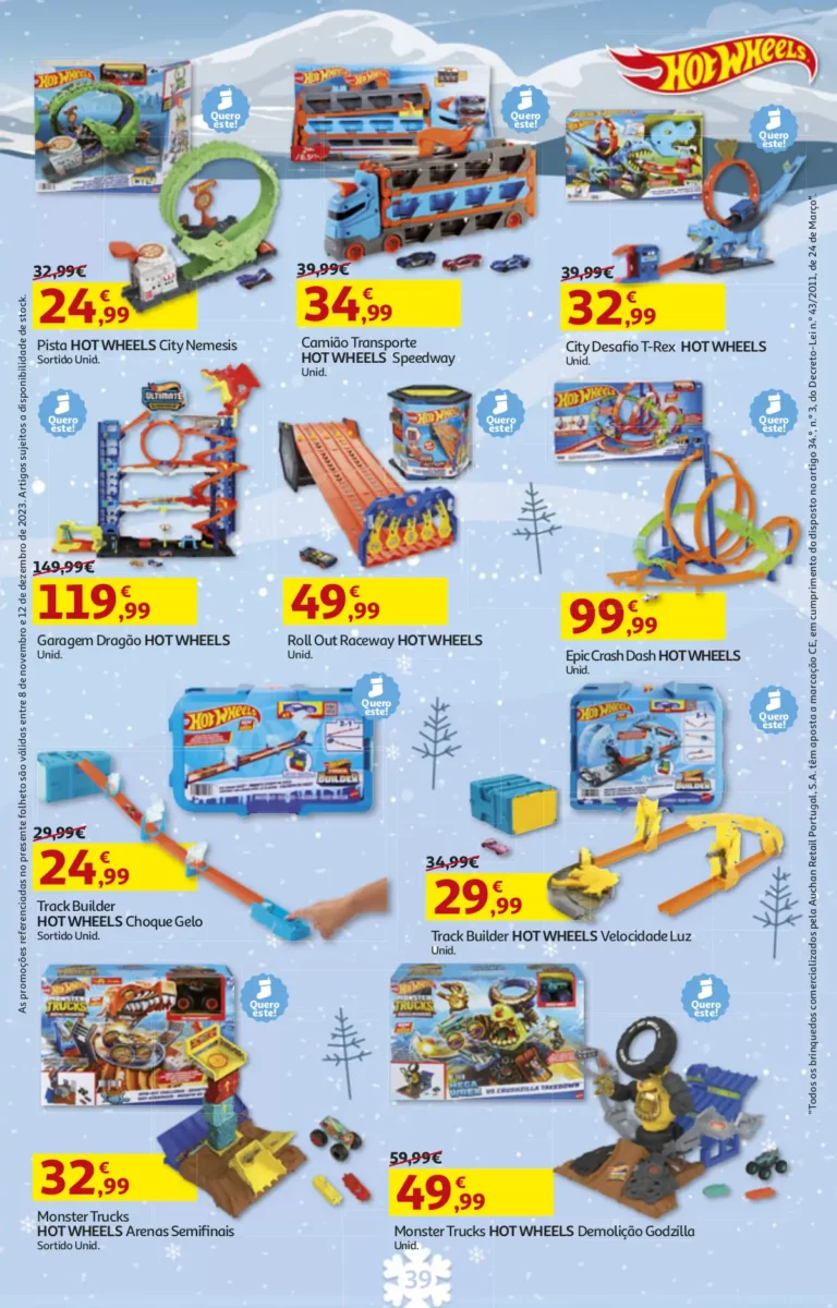 Folheto Auchan Brinquedos de Natal (2023)