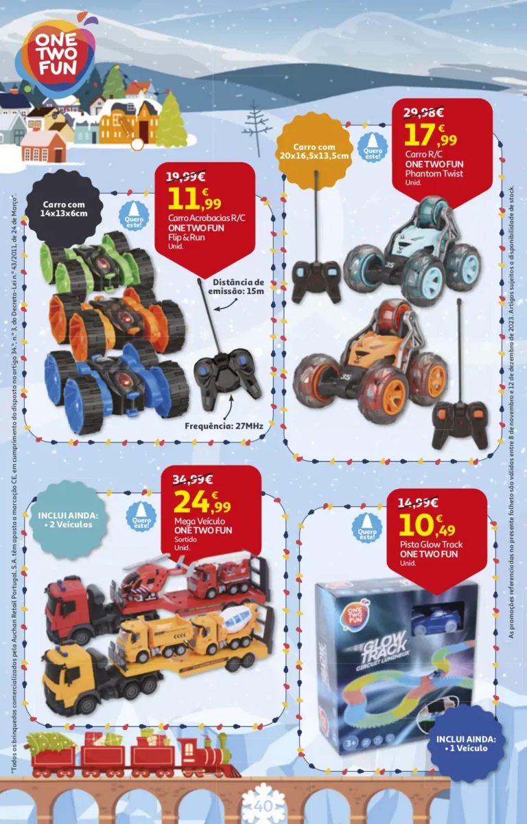 Folheto Auchan Brinquedos de Natal (2023)