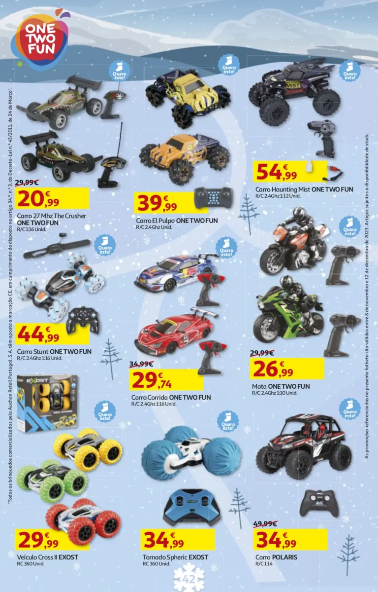 Folheto Auchan Brinquedos de Natal (2023)