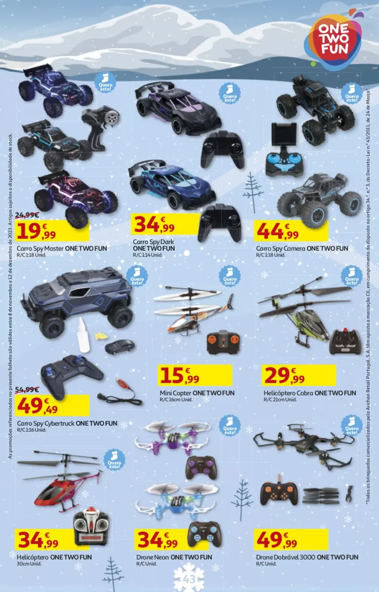 Folheto Auchan Brinquedos de Natal (2023)