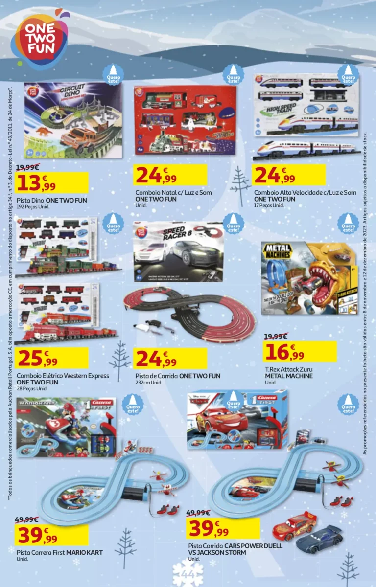 Folheto Auchan Brinquedos de Natal (2023)