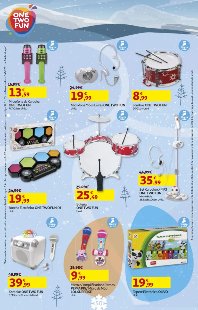 Folheto Auchan Brinquedos de Natal (2023)