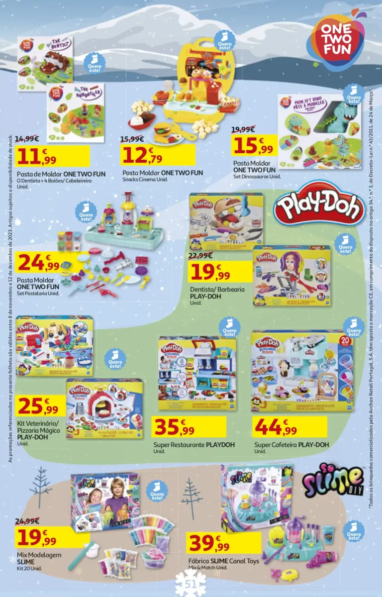 Folheto Auchan Brinquedos de Natal (2023)