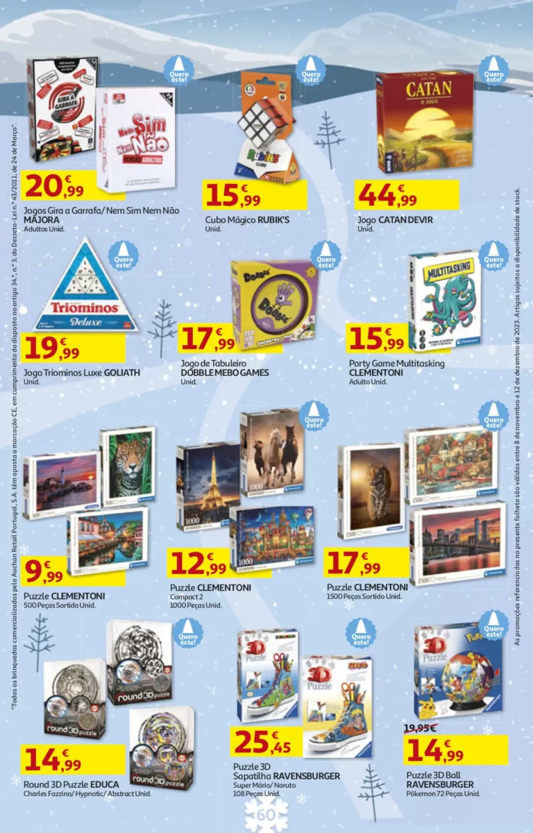 Folheto Auchan Brinquedos de Natal (2023)