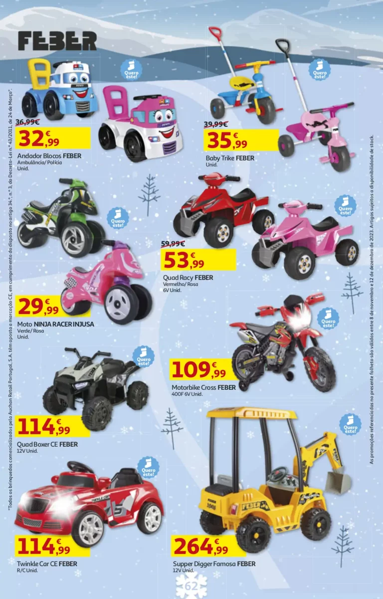 Folheto Auchan Brinquedos de Natal (2023)