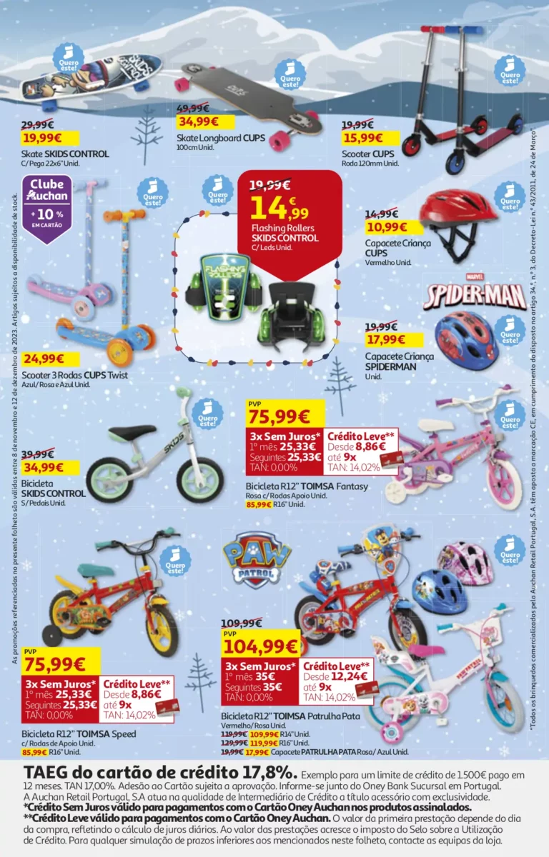 Folheto Auchan Brinquedos de Natal (2023)