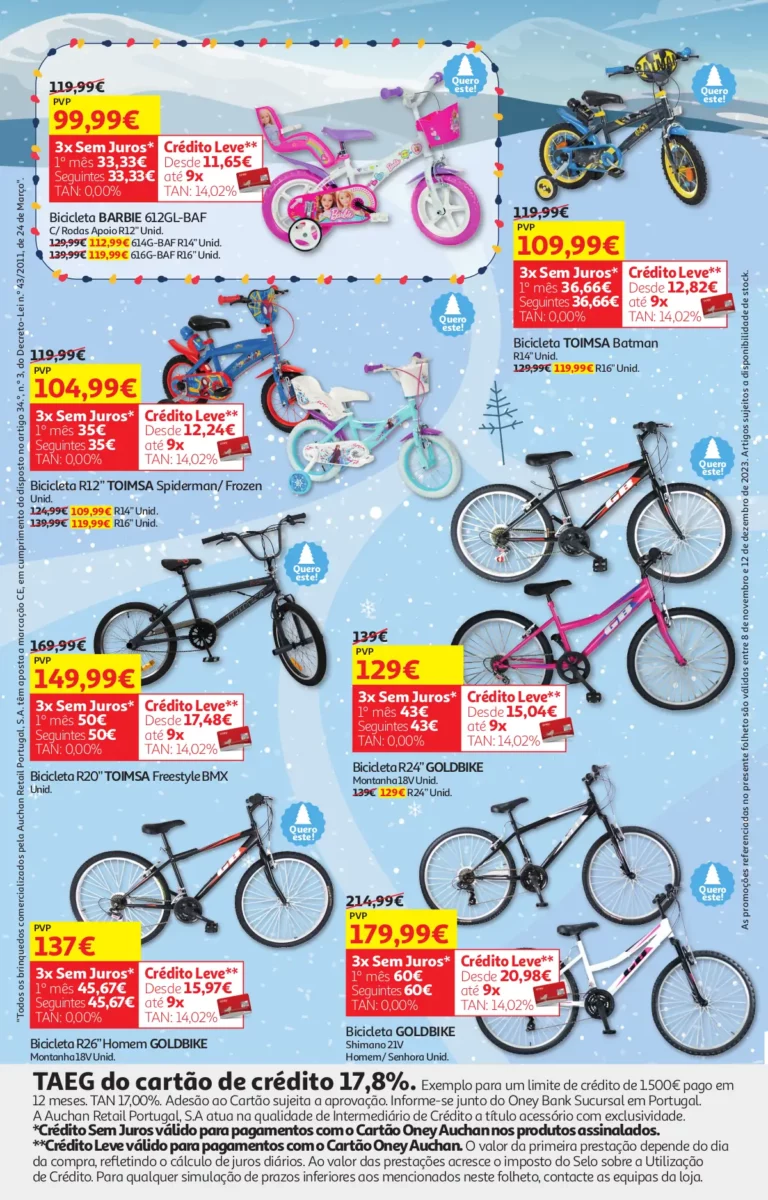 Folheto Auchan Brinquedos de Natal (2023)