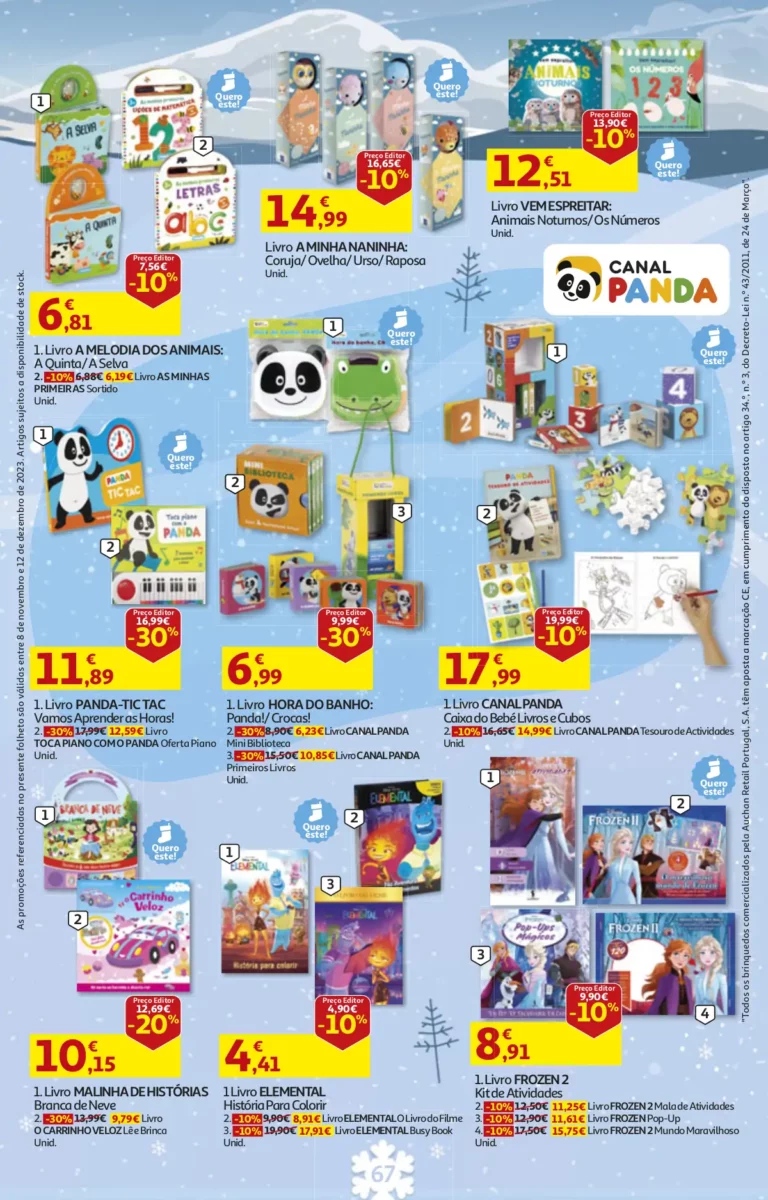 Folheto Auchan Brinquedos de Natal (2023)