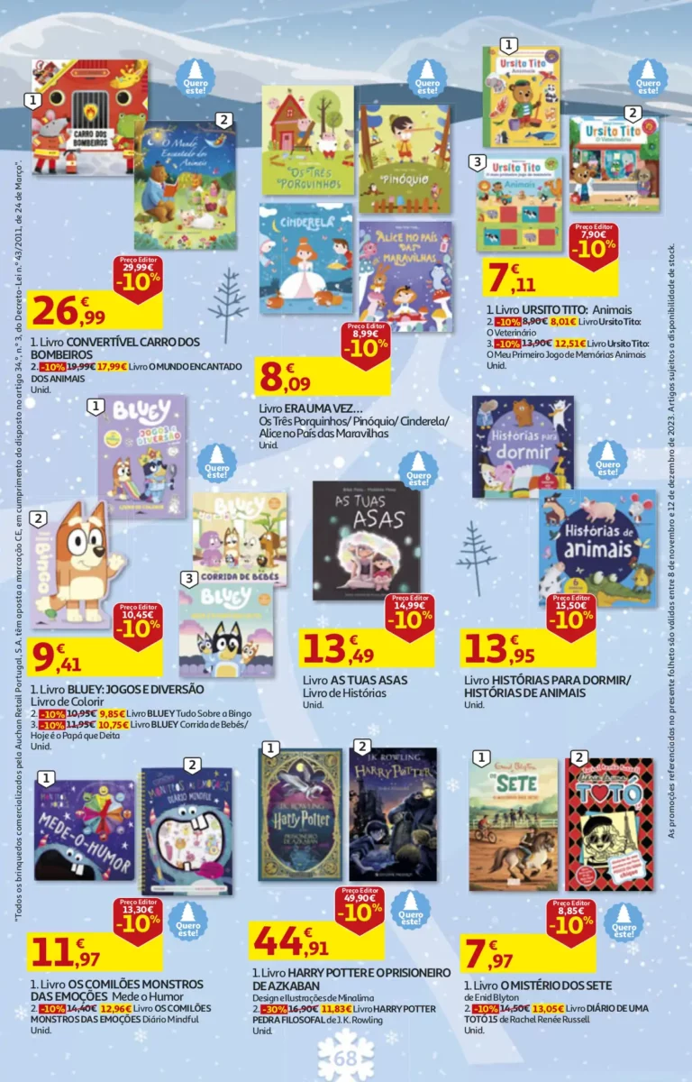 Folheto Auchan Brinquedos de Natal (2023)