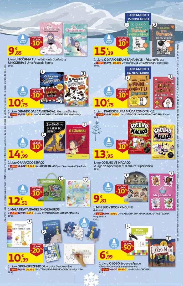 Folheto Auchan Brinquedos de Natal (2023)