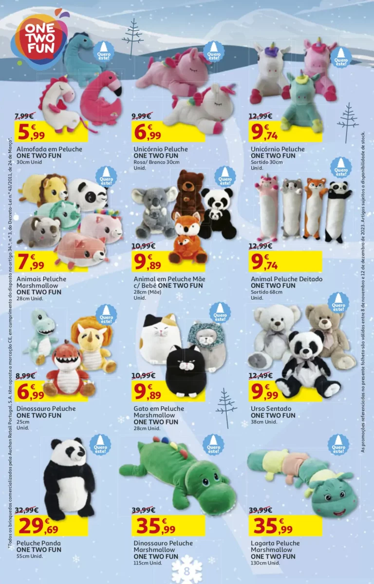 Folheto Auchan Brinquedos de Natal (2023)