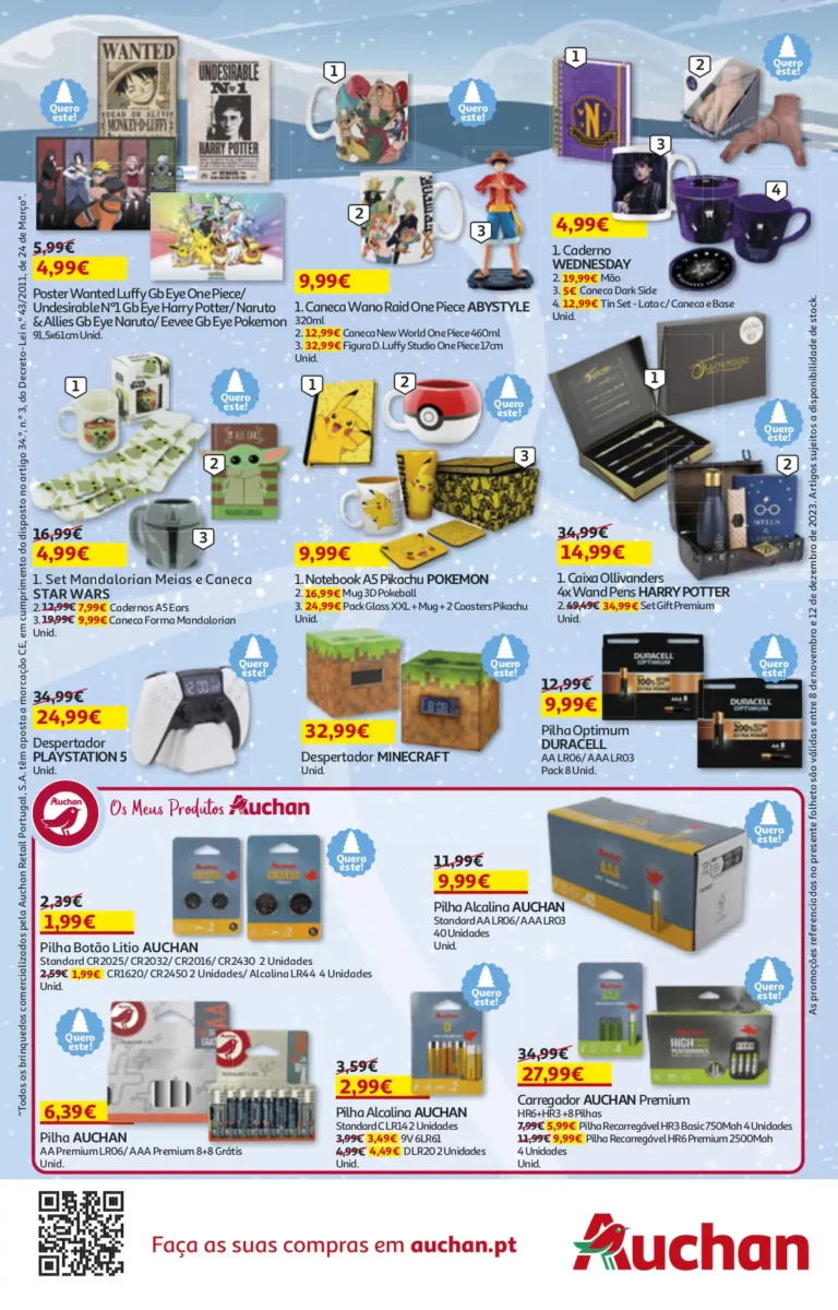 Folheto Auchan Brinquedos de Natal (2023)