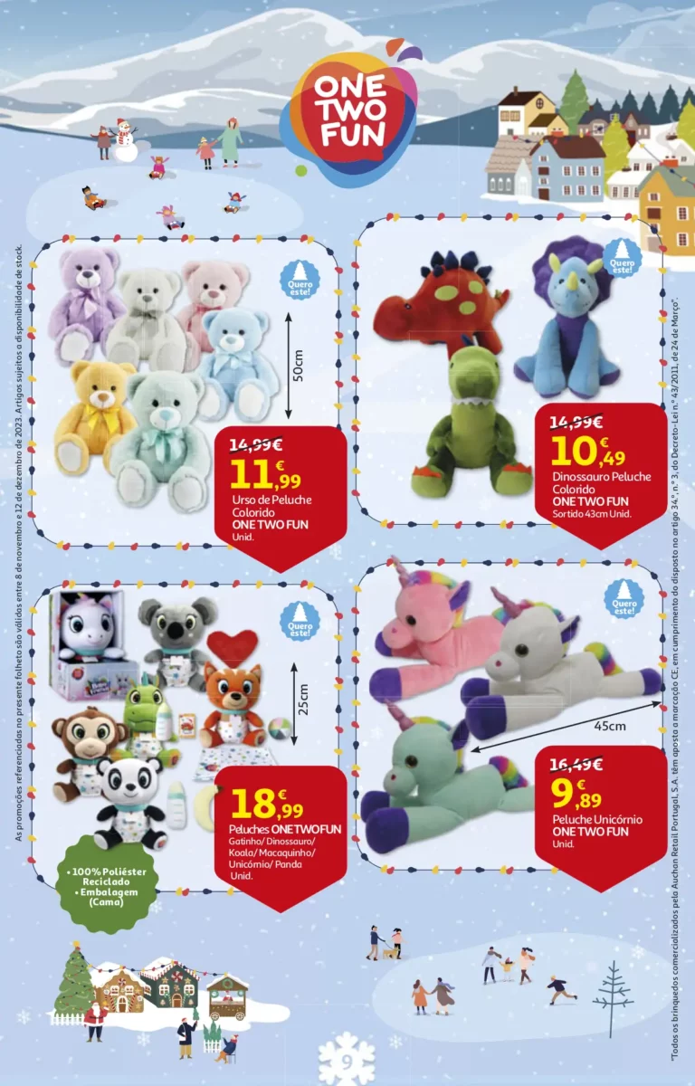 Folheto Auchan Brinquedos de Natal (2023)