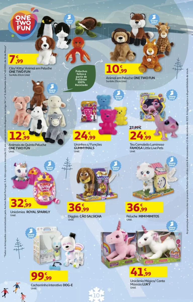 Folheto Auchan Brinquedos de Natal (2023)