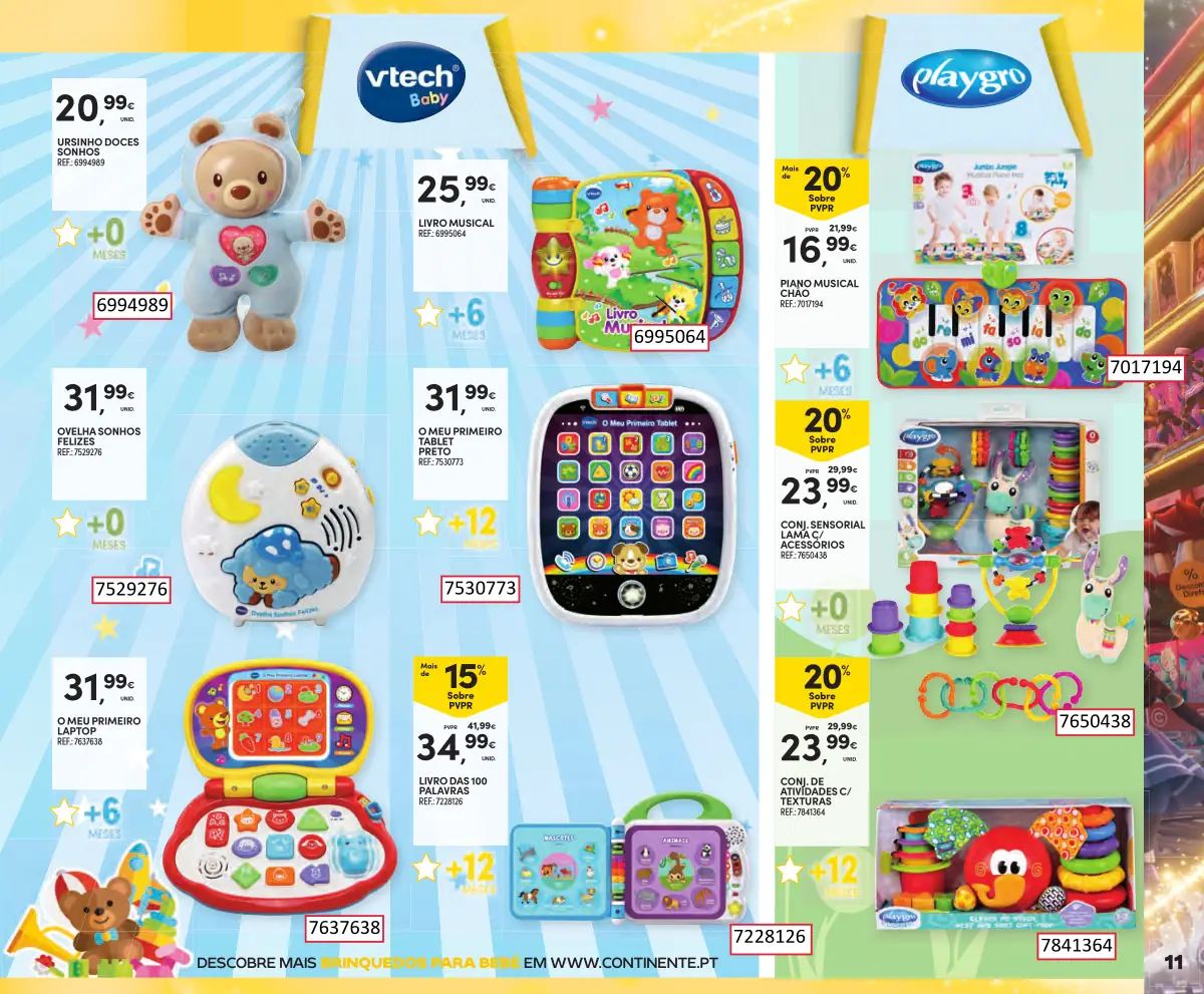 Folheto Continente Brinquedos de Natal