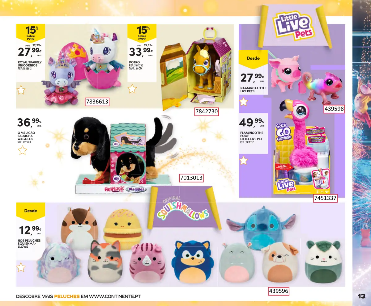 Folheto Continente Brinquedos de Natal