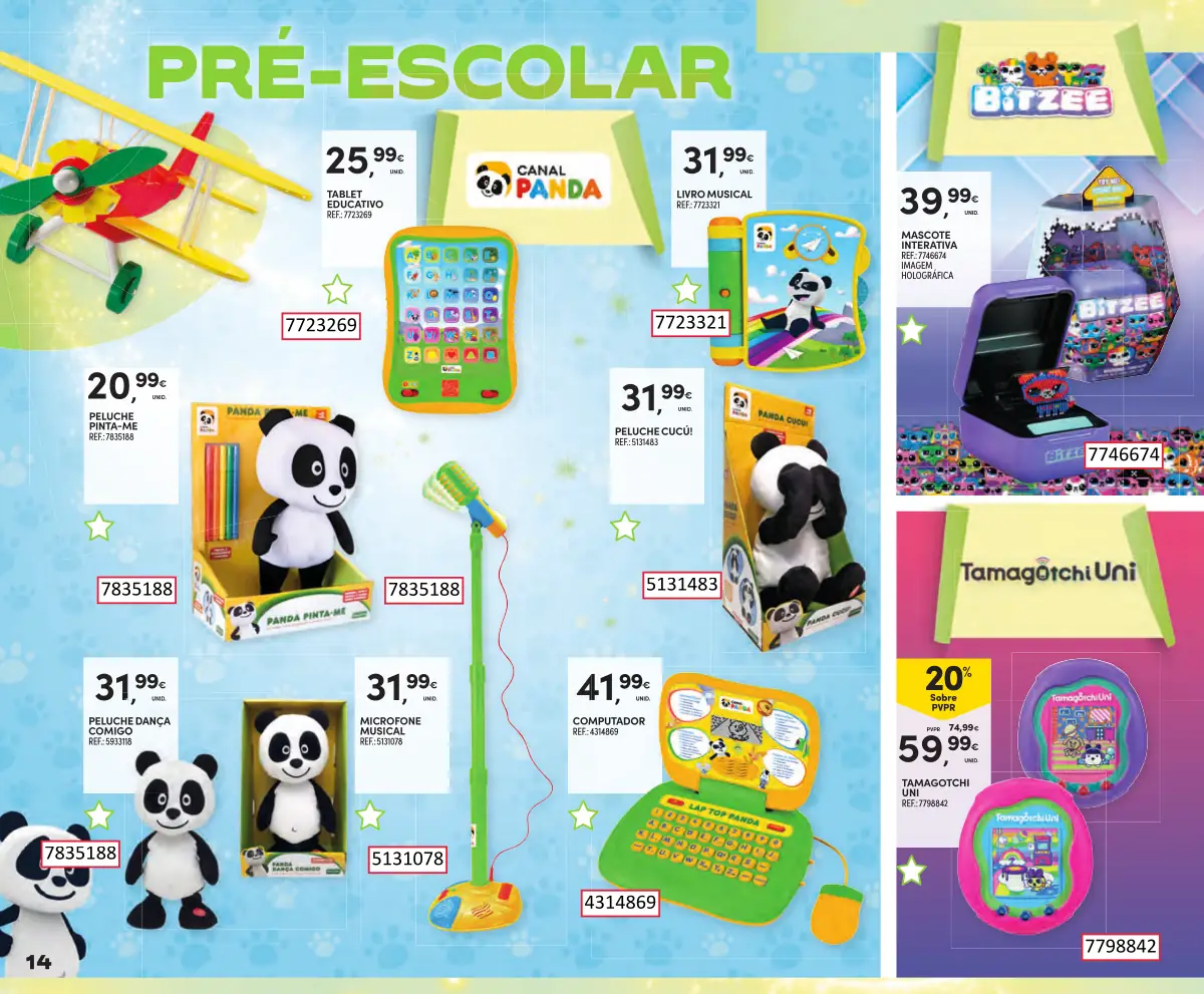 Folheto Continente Brinquedos de Natal