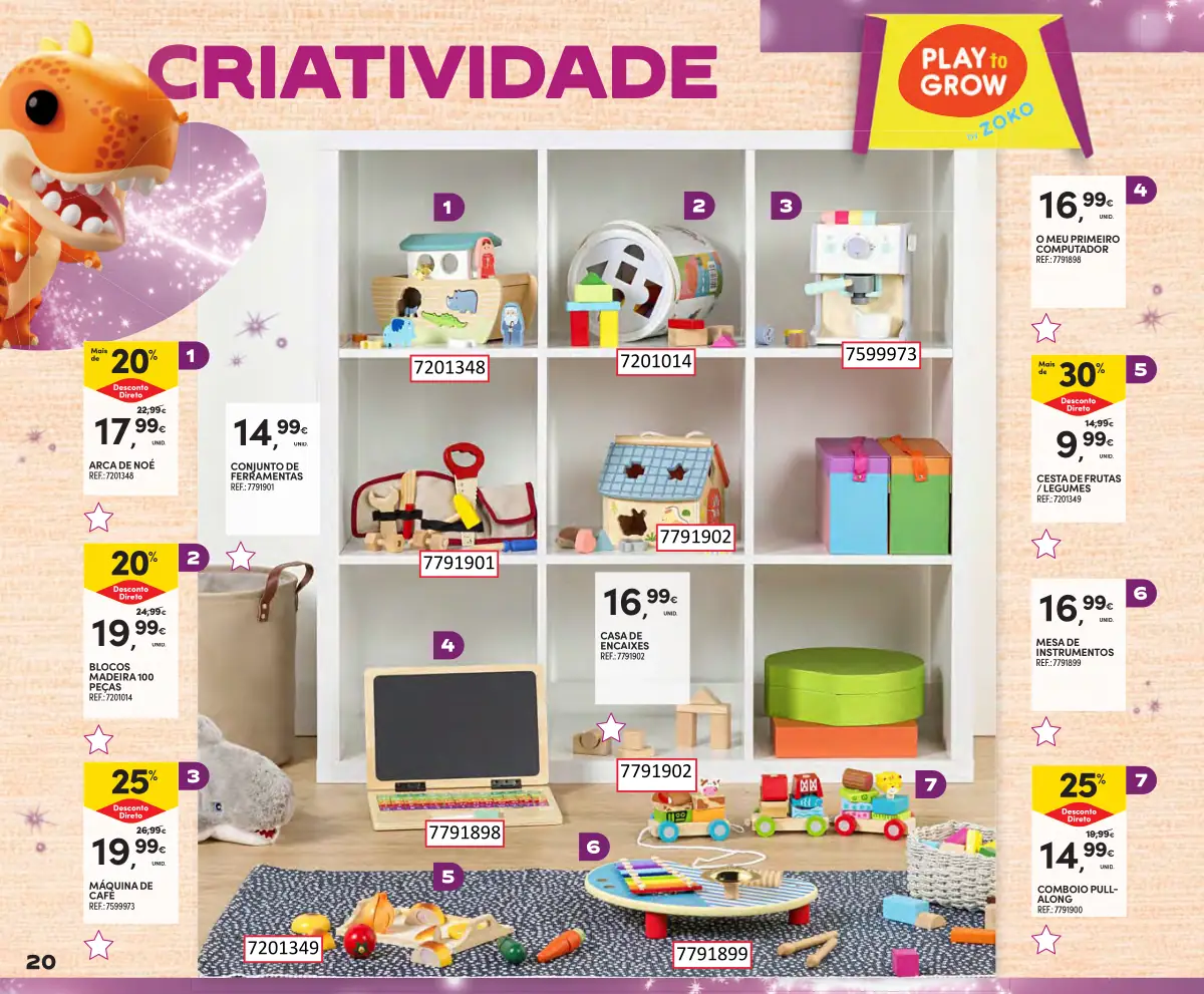 Folheto Continente Brinquedos de Natal