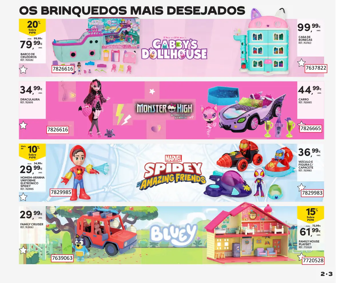 Folheto Continente Brinquedos de Natal