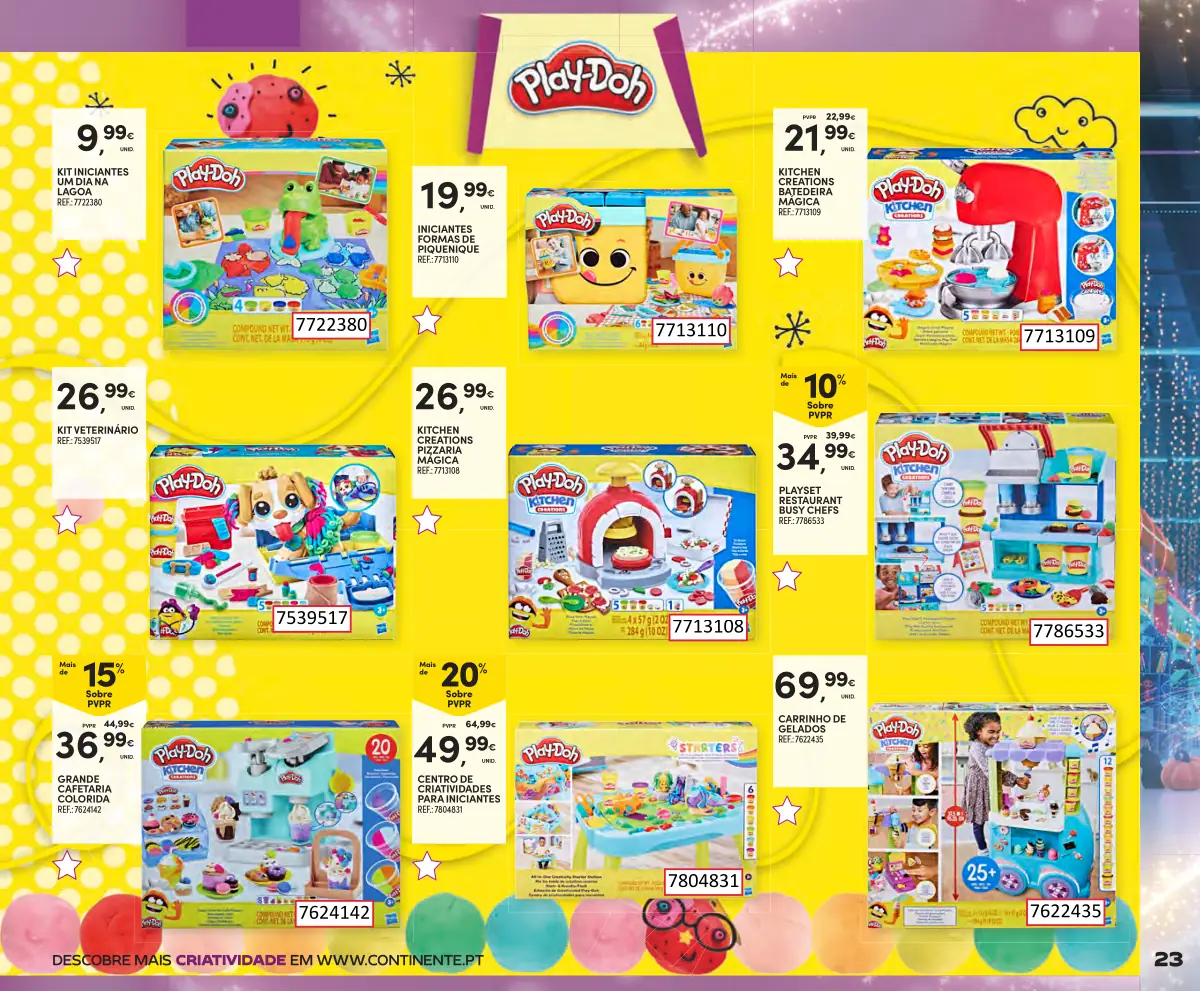 Folheto Continente Brinquedos de Natal