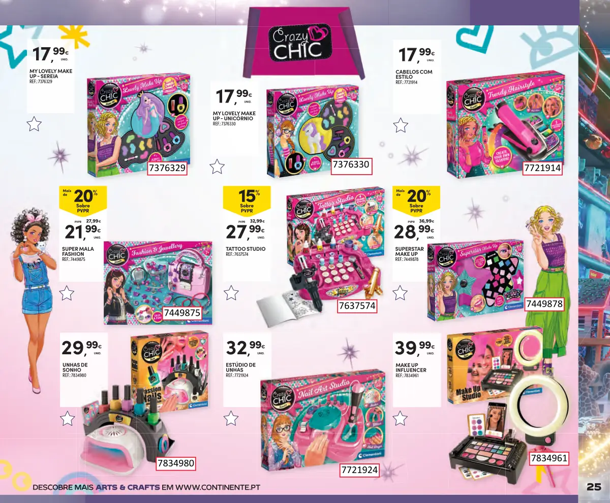 Folheto Continente Brinquedos de Natal