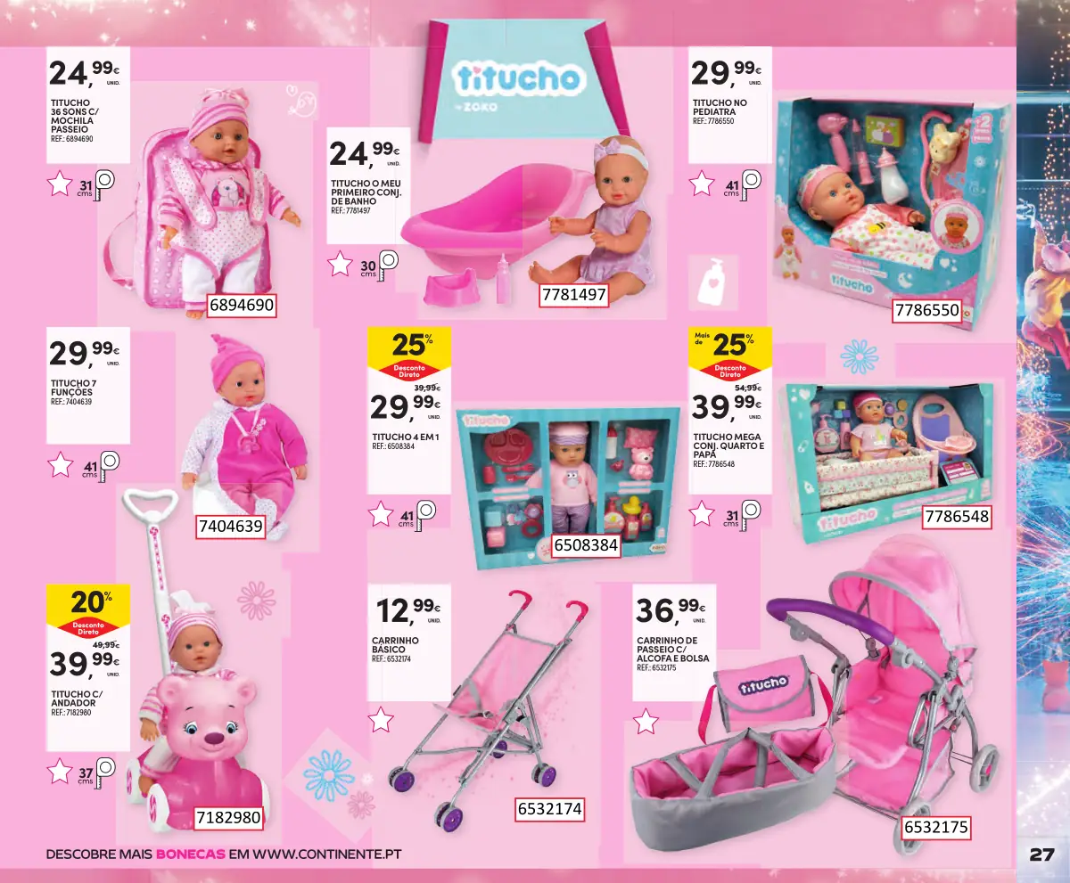 Folheto Continente Brinquedos de Natal
