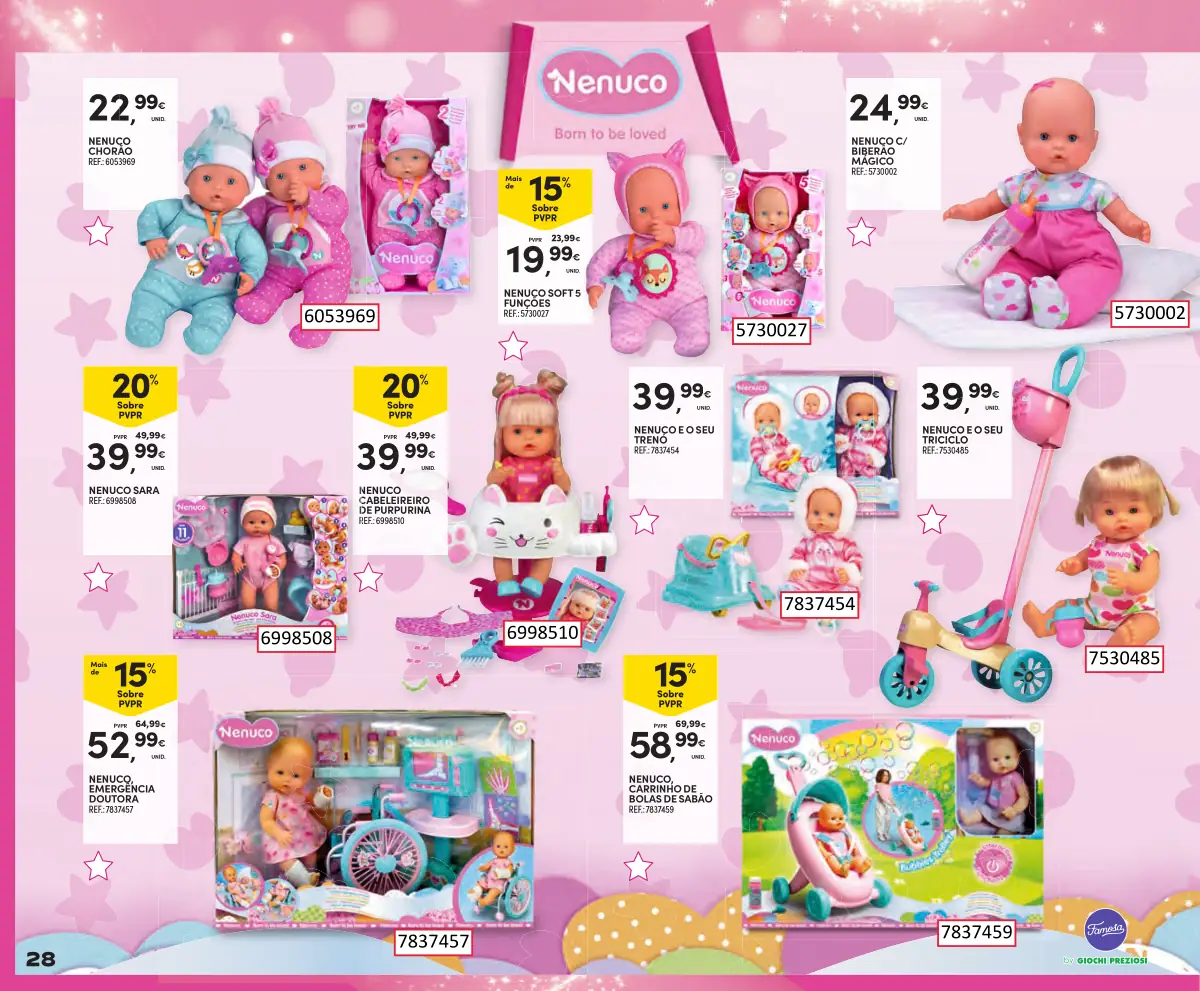 Folheto Continente Brinquedos de Natal