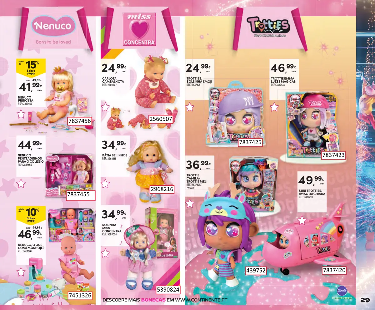 Folheto Continente Brinquedos de Natal