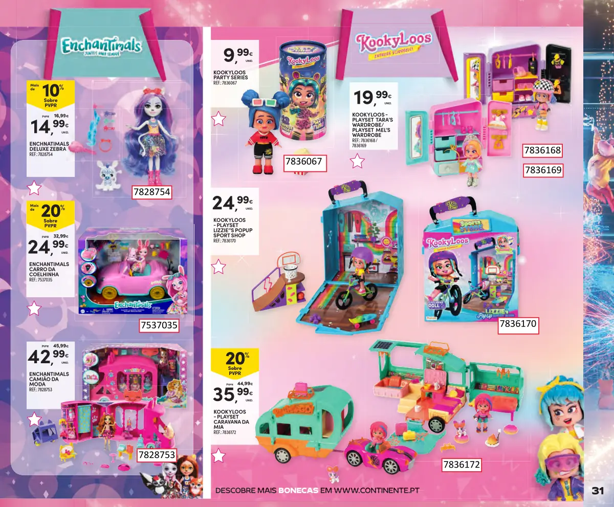 Folheto Continente Brinquedos de Natal